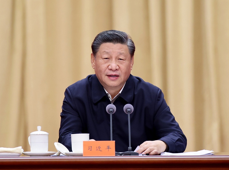 　　1月11日，省部级主要领导干部学习贯彻党的十九届六中全会精神专题研讨班在中央党校（国家行政足球预测app
）开班。中共中央总书记、国家主席、中央军委主席习近平在开班式上发表重要讲话。新华社记者 王晔 摄